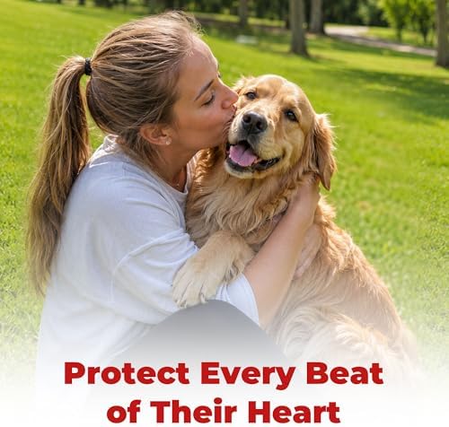 Taurine Supplement for Dogs – Supports Cardiovascular Health,Helps Heart Murmurs,Myocardial Hypertrophy DCM,Promotes Normal Heart, Immune Function,Vision,Energy & Vitality,CoQ10–Vet-Formulated-120ct