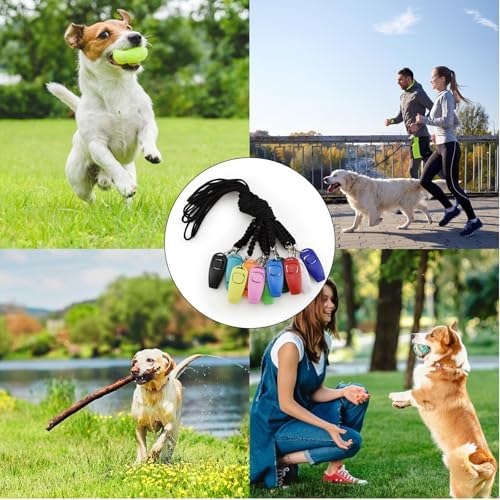 Clicker Easy to Use with Button Dog Training Accessories Strong and Long-Lasting, and Behavior Whistles for Bark Stop Barking Control Device