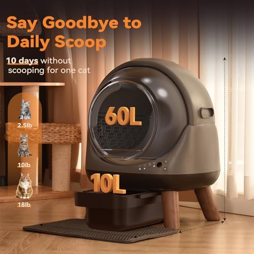 Smart G1 Automatic Self Cleaning Cat Litter Box for Multiple Cats
