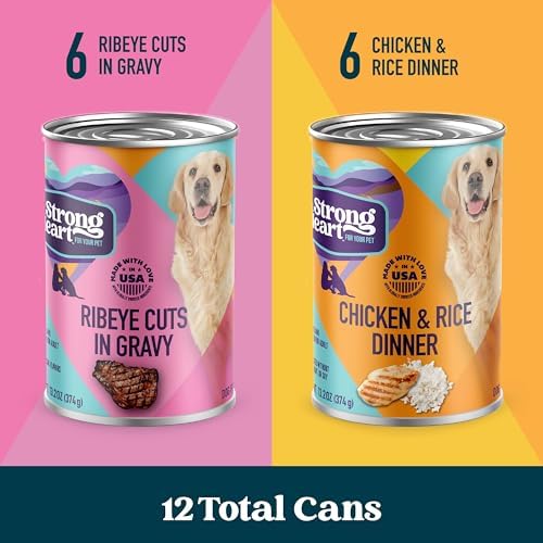 A Strong Heart Variety Pack, Chicken & Rice + Ribeye Cuts, 12pk