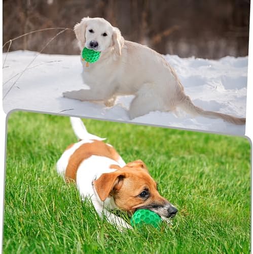 Tough Dog Chew Toys for Aggressive Chewers, Indestructible Dog Balls for Aggressive Chewers, Squeaky Balls for Dogs, Squeaky Toys for Large Dogs, Funny Heavy Duty Ball