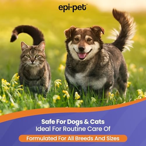 Epi-Pet Dog & Cat Ear Cleaner Solution with Aloe Vera & Tea Tree Oil – Removes Itchy Ear Wax, Debris, Odor – Ears Wash, Drops & Flush for Pets, Dog Ears Cleaning, Cat Cleaner (16 oz- Pack of 3)