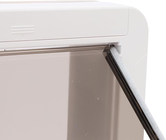 Smart Cat Door Automatic Sensing Tech with Seamless Pet Navigation, 2 Way Entry Exit Options, Easy to Install & Use,Easy Clean Plastic, Multiple Safety Guards for Home