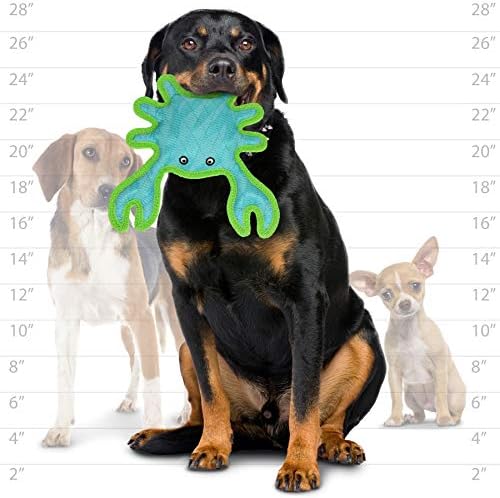 Tuffy® - DuraForce® : Crab Dog Toy: Ultra Durable Plush Toy with Multiple Layers & Reinforced Seams, Washable and Floats, DuraForce® Construction