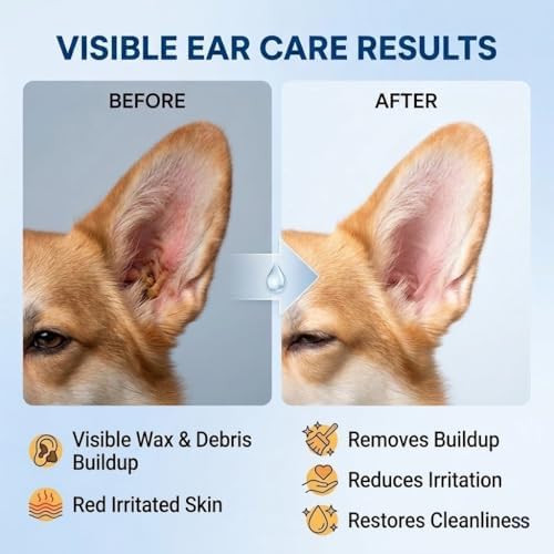 Dog Ear Wash, Wax Debris and Odor Cleaner, Alcohol-Free, 6 fl oz