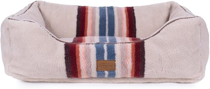 Pendleton Harding Tonal Berber Kuddler Dog Bed in Gray, XL
