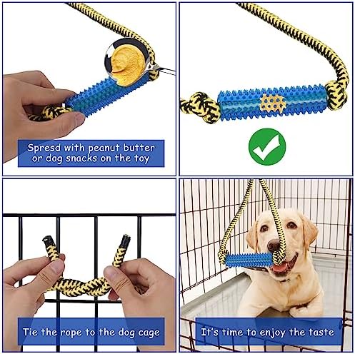Interactive Dog Toys，Crate Training Aids for Puppies，Green