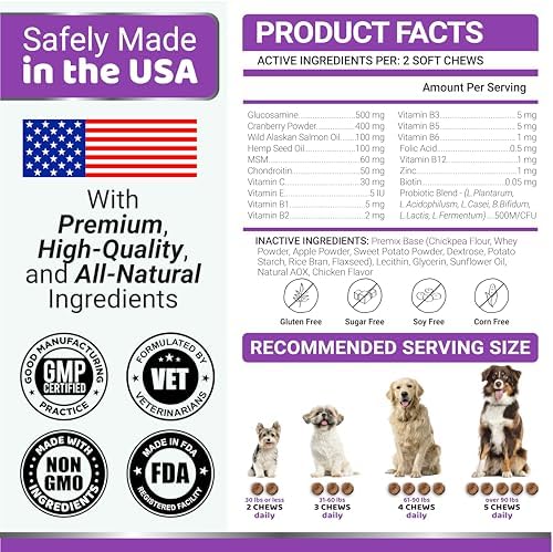 (2 Pack) Dog Multivitamin Chewable - 340 Ct - Dog Vitamins and Supplements