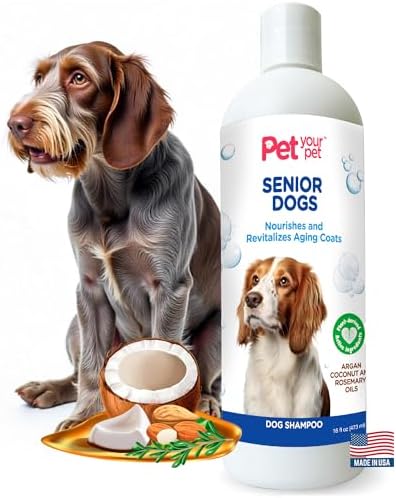 Natural Shampoo for Senior Dogs, 16 Fl Oz