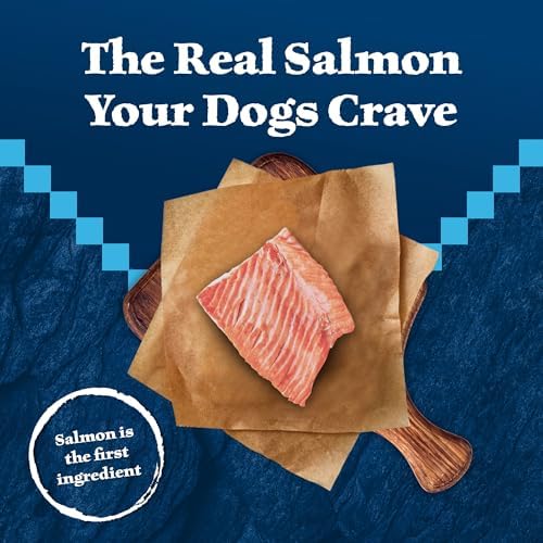 Blue Buffalo Wilderness Wild Bits Soft & Chewy Training Treats for Dogs, Grain-Free, Salmon Recipe, 4-oz. Bag (Pack of 8)