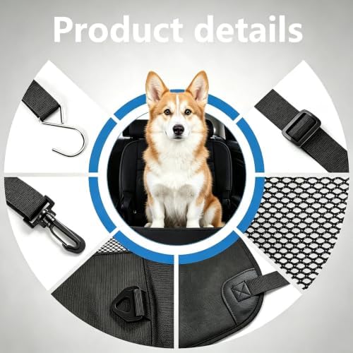 Dog Car Barrier for SUV Truck, Pet Divider Net with Mesh