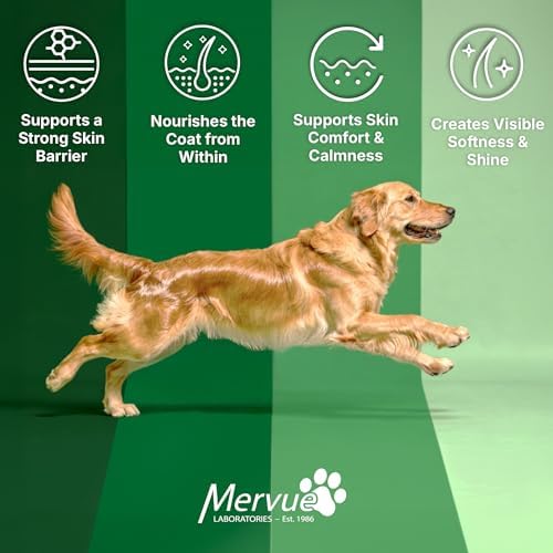 Mervue Skin and Coat Supplement for Dogs in Gel (28 Day Supply)