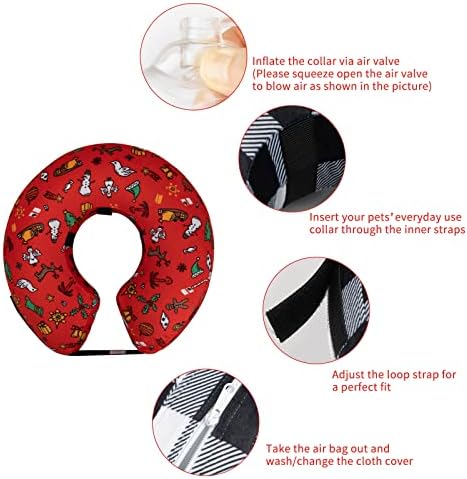 CuteBone Dog Recovery Cone for Small Medium Dogs & Cats