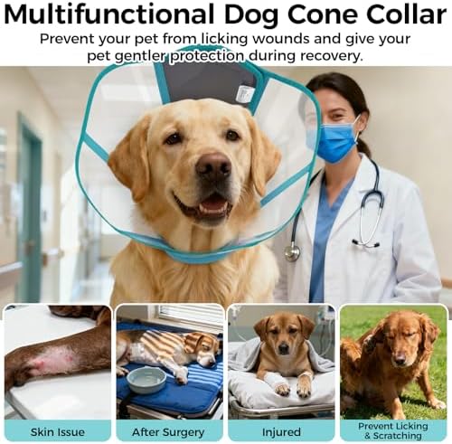 Dog Recovery Collar Pet Elizabethan Cone Collar