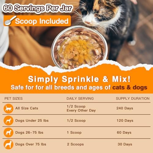 DRFOSTER Pumpkin for Dogs & Cats Fiber Supplement - 60 Scoops Powder