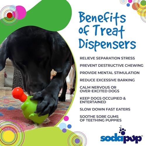SodaPup Unstoppables Chewers – Inserts for Treat Dispensers Made in USA from Non-Toxic, Pet Safe, Food Safe Nylon Material to Enhance Treat Dispensers and Challenge Dog’s Foraging Instincts – 3 Pack