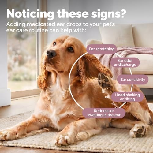 Vetnique Oticbliss Dog Ear Infection Drops & Advanced Cleaning Wipes Bundle