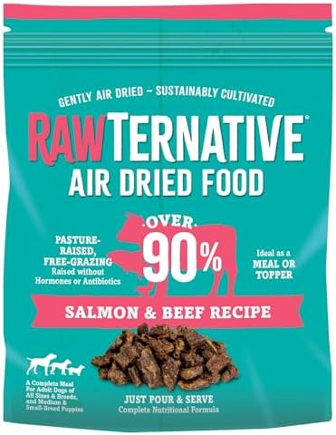RawTernative Air-Dried Dog Food, Salmon & Beef Recipe, 1 lb