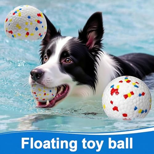 6 Pack Dog Toy Balls, 2.3 Inch ETPU Material, Replacement Balls for Automatic Ball Launcher Machine, Perfect for Small & Medium Dogs, Perfect for 2.3 Inch Automatic Launcher