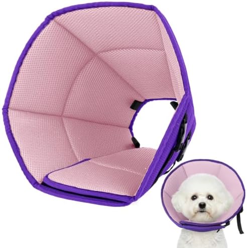Allroaring Dog Cone Collar After Surgery, Adjustable Soft Recovery Cone