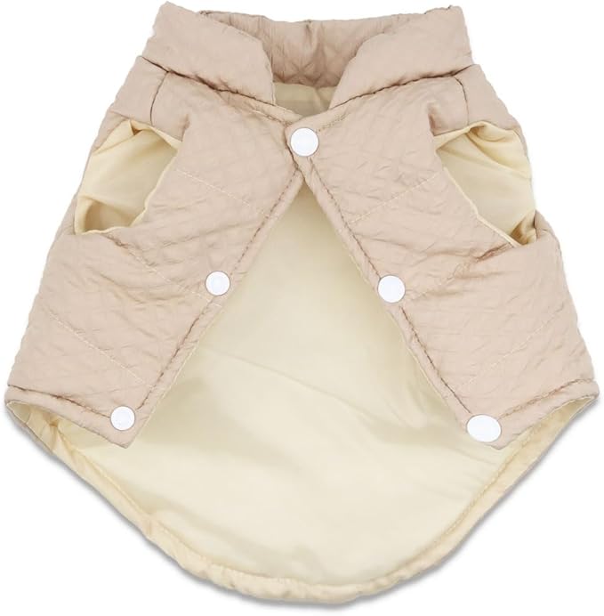 Soft Warm Small Chihuahua Coats Lightweight Pet Dog Winter Jackets for Small Medium Dogs Puppy Cold Weather Coat Pet Clothes, Brown, XX-Large
