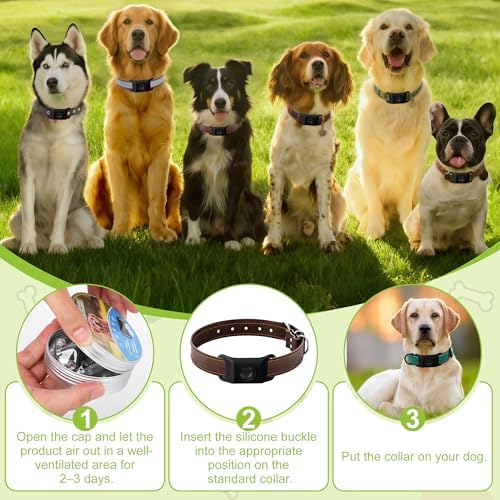 Natural Dog Tag for Flea & Tick Repels Waterproof Collar Pendant