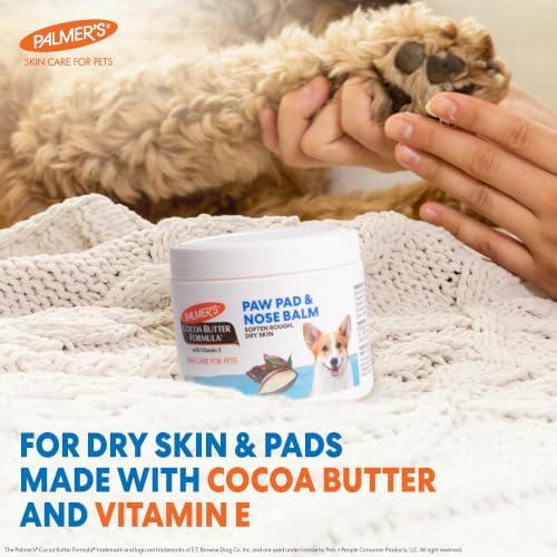 Palmers for Pets Cocoa Butter Paw Pad and Nose Balm for Dogs, 3.5 Oz