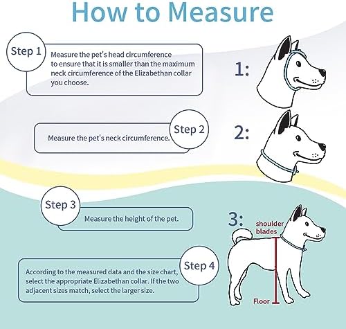 Comfortable Adjustable Soft Dog Cone Alternative for Medium Dogs - Elizabethan Donut Collar for Recovery After Surgery - Different Sizes for Cats, Large and Small Dogs
