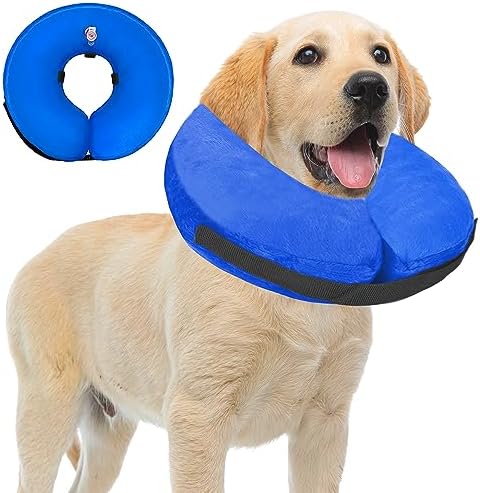 Soft Inflatable Cone Recovery Collar for Dogs and Cats After Surgery