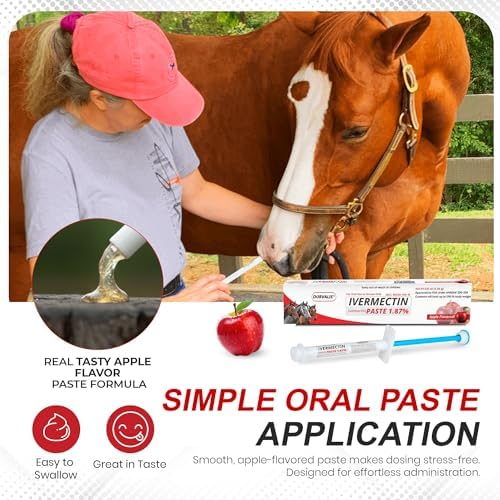 Ivermectin Horse Paste 1.87% Dewormer, 6.08g Syringe (3 Pack)