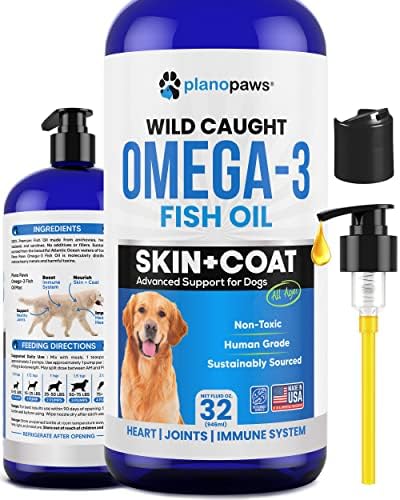 Omega 3 Fish Oil for Dogs - Supports Shedding and Itching, Skin and Coat