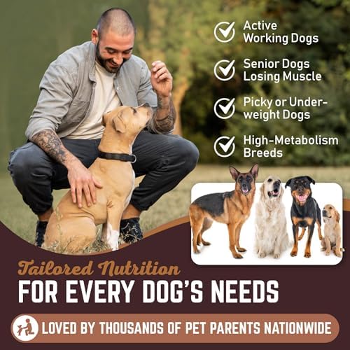 All American Canine Dog Weight Gainer Powder, Bulk 5 lb, 230 Servings