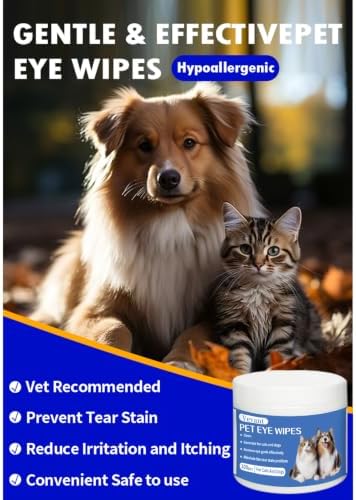 Pet Eye Cleaning Wipes, for Dog&cat Eye Cleaning Care, 100 Pieces