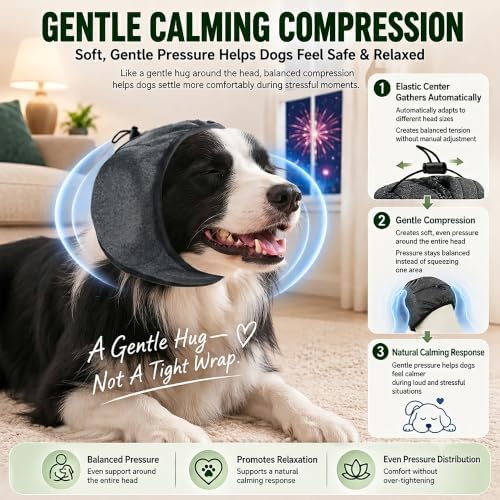 Noise Cancelling Ear Muffs for Dogs: Calms 99.5% of Dogs for Thunderstorms