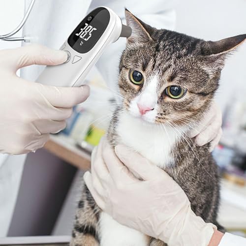 Pet Thermometers - Veterinary LED Display Thermometers, Veterinary Fever Detectors | Dogs Accurate duall Mode Thermometers, Pet Temperature Monitoring Devices for Baby Cats and Dogs Cows Pigs