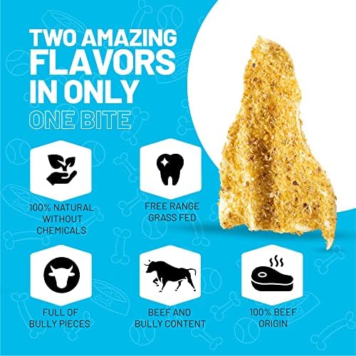 Sitka Farms Bully-Dusted Cow Ears for Dogs, Dog Chews and Treats, 20 Count