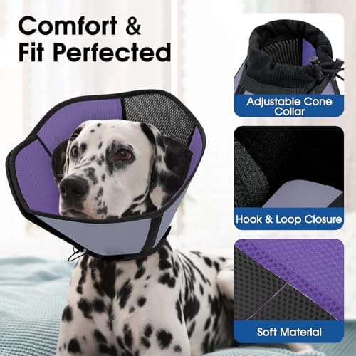 Cone for Dogs, Soft Dog Cone for Medium Large Dogs