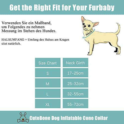 CuteBone Dog Recovery Cone for Small Medium Dogs & Cats