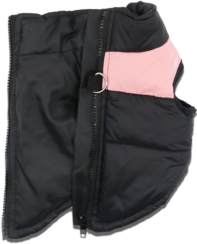 Small Dog Coats Warm Winter Jackets for Small Medium Dogs Puppy Cold Weather Coat Pet Clothes, Pink, Large