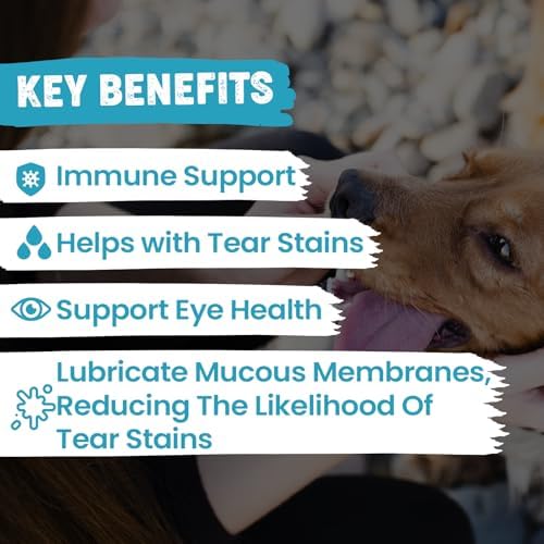 Replenish Tear Stain Chews Eye Stain Remover Supplement Treats - 60 Count
