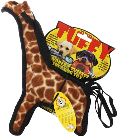 TUFFY® 2 Pack Elephant Giraffe Ultra Durable Plush Dog Toys