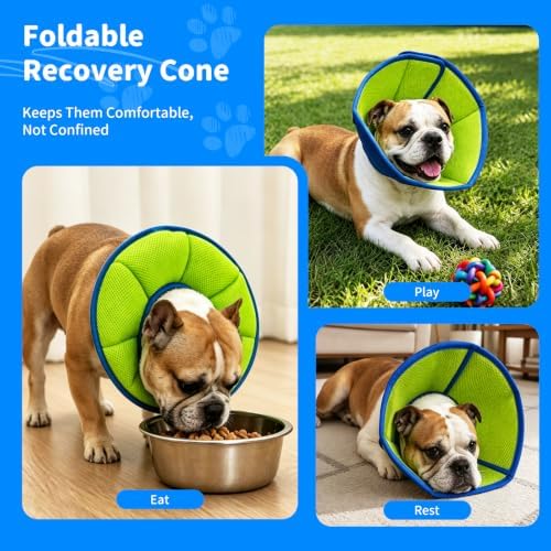 Soft Dog Cone Collar to Stop Licking, Recovery Collar After Surgery, M
