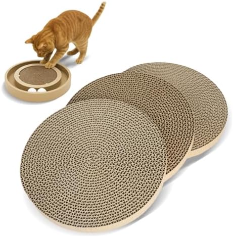 Catify Spin n' Scratch Cat Scratch Pad Refill - Round, 3-Pack