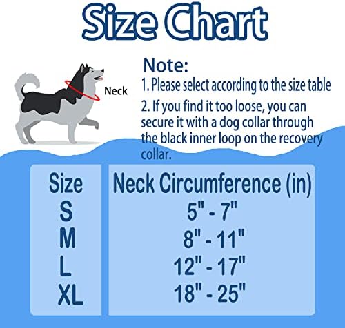 Soft Inflatable Cone Recovery Collar for Dogs and Cats After Surgery