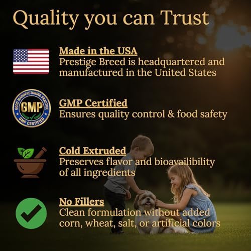 Multivitamins, Balanced Nutrition for Your Shih Tzu, 90 Count, Made in the USA with Real Bacon