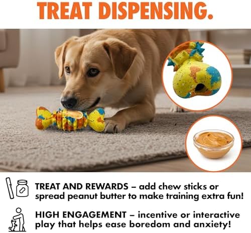 Max Fusion Spike Dog Toy, Large, Tie Dye, Made with Nike Grind