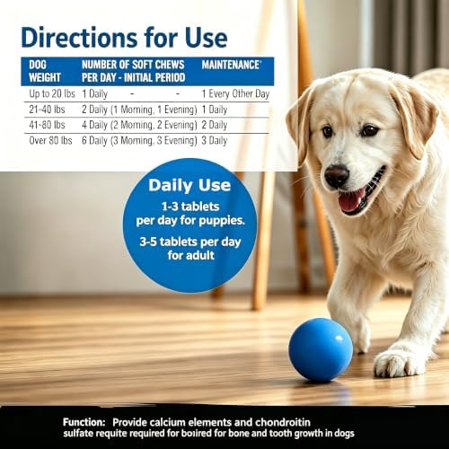 Joint Supplement for Dogs, Dog Hip and Joint, Glucosamine for Dogs, 200ct