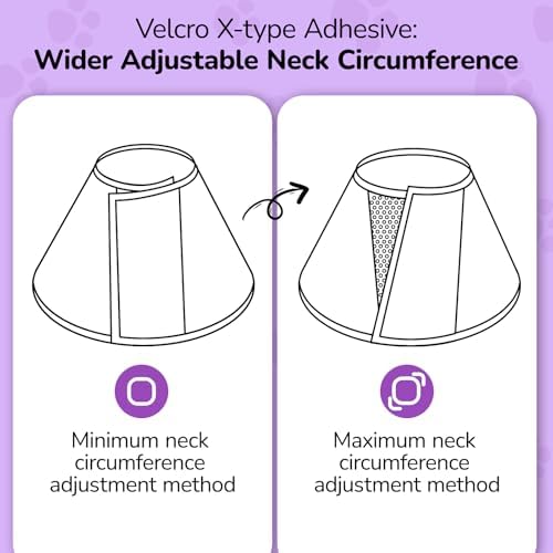 Soft Dog Cone Collar for Large Dogs After Surgery Adjustable