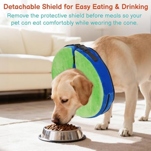 Dog Cone, No-Inflation Sponge Donut Collar for Dogs After Surgery