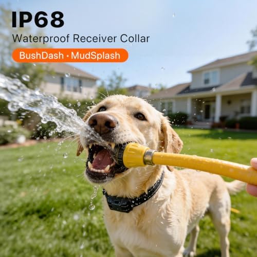 Bluetooth 4G Dog Shock Collar 2 Dogs Unlimited Dog Training Collar with Remote Control Beep Vibration(1‑16) Safe Shock(1‑99), Rechargeable Waterproof Shock Collar for Dogs 5-120lbs, Small Medium Large